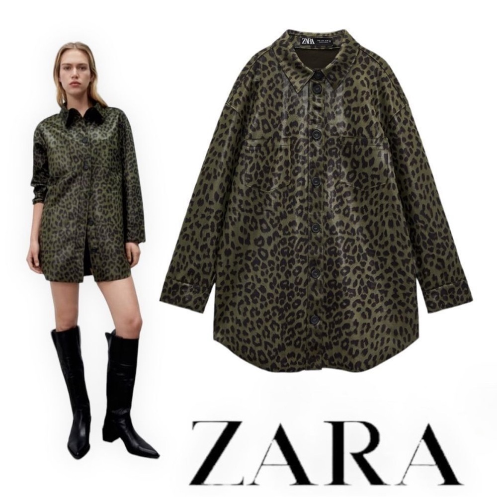 Leopard Print Button Down - image 1